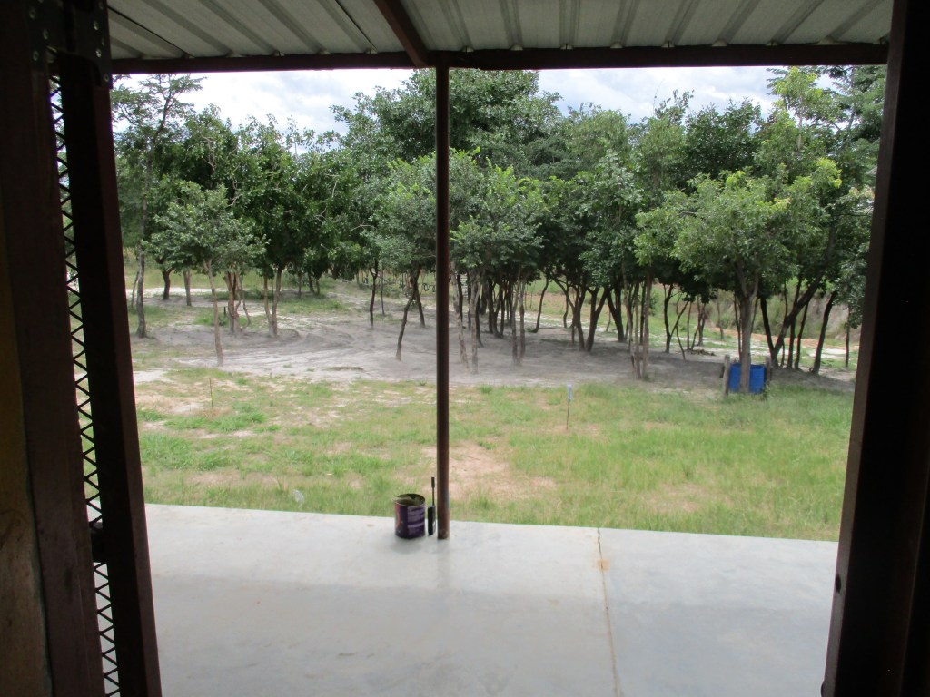 Satphone waits for calls and texts while I work