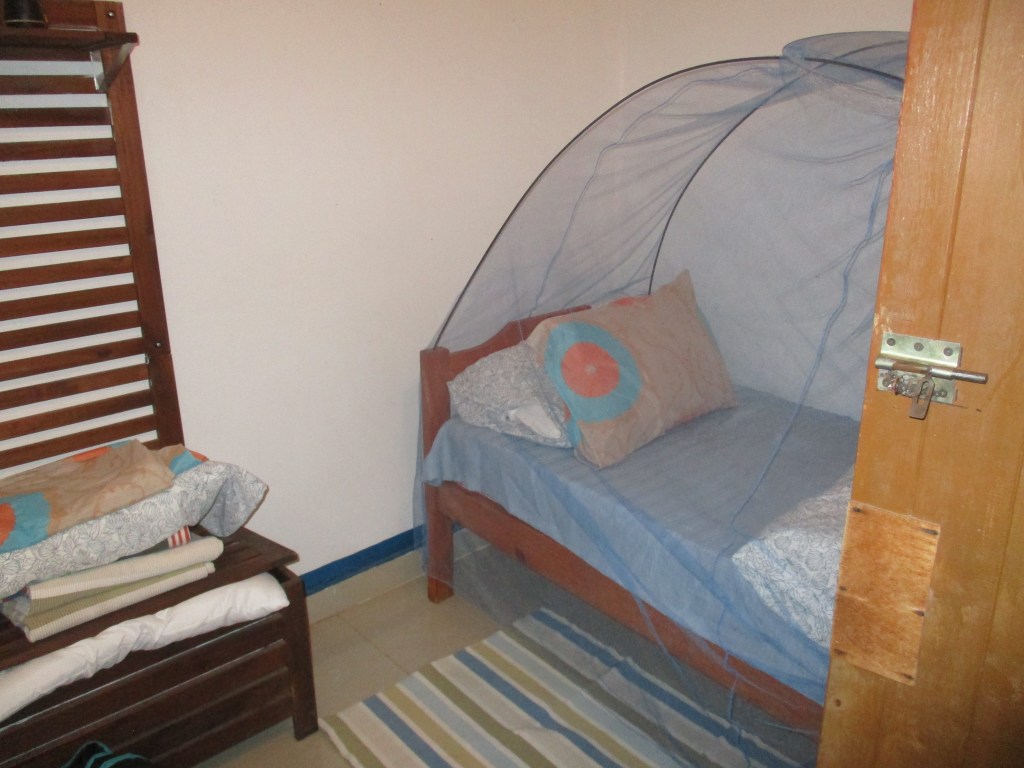 My room for the night at HALO Trust base in Menongue, Angola