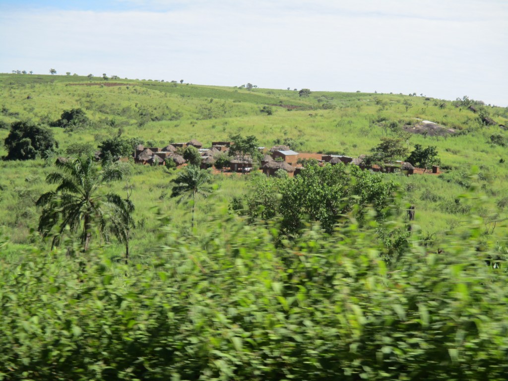 Village along the highway in Angola