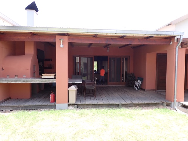 outside grilling and eating area of uncharted safaris lodge in menongue angola