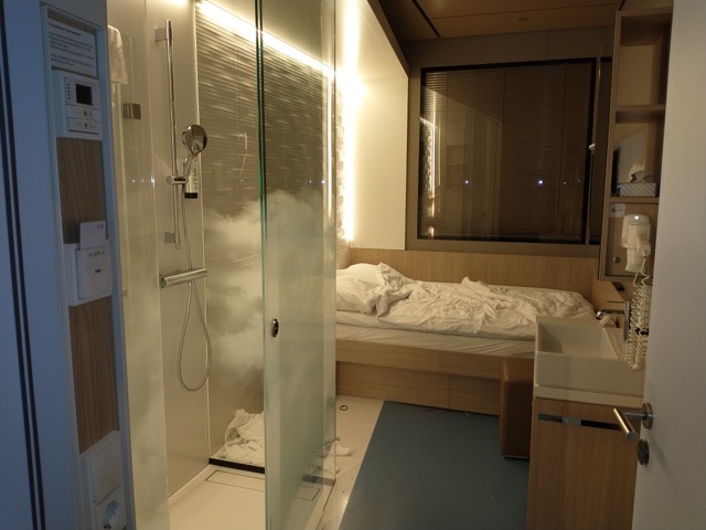 a room at a transit hotel