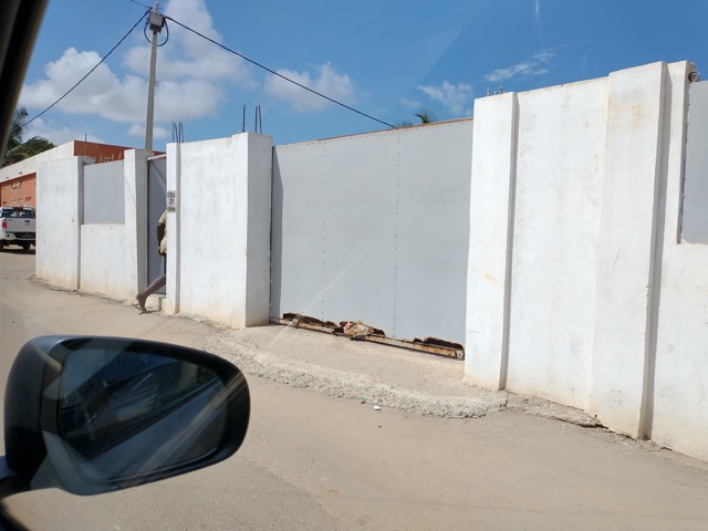 wall and door to property