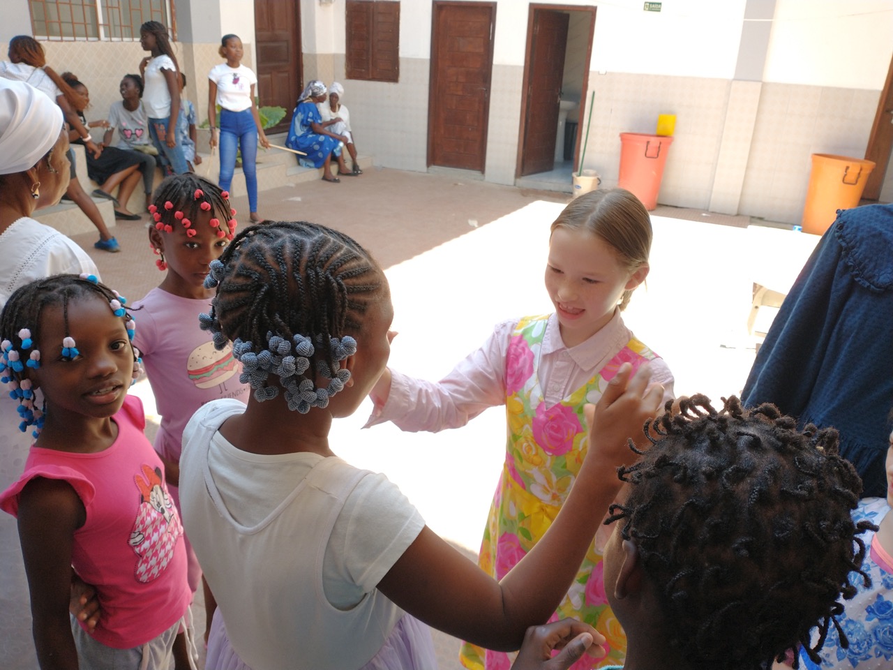 children playing hand-clapping games